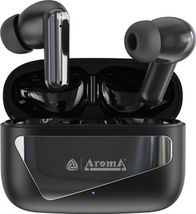 Aroma TWS8 V5.4 Upto 60Hr Playtime*, ENC, Dual Paring, Fast Charging, Heavy Bass Bluetooth