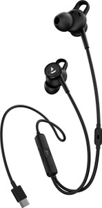 boAt Bassheads 122 ANC w/ Active Noise Cancellation, Type-c Interface & 13mm Drivers Wired