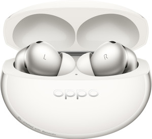 OPPO Enco X4 , Dynaudio-Tuned Hi-Fi Sound, AI Adaptive ANC & Lossless Audio Bluetooth Headset (Glacier White, True Wireless) - Image 1
