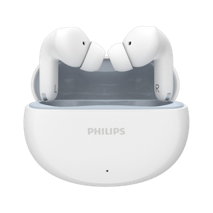 PHILIPS TAT1269WT In-Ear Earbuds, 13mm Drivers, 40H, IPX5, BT 5.4, Touch/Voice Controls Bluetooth