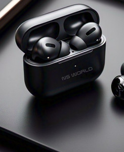 एनएस वर्ल्ड F9 Airbuds Tws |Max Power| HD Sound | BT Earbuds |Mic & Touch Controls Headphone हेडसेट