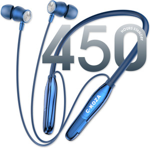 C-KOZA LUXE LN-51 Neckband, 60H, Magnetic ON/OFF, High Bass, Splash, Vibration Bluetooth