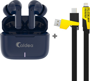 Caidea Combo 2 - TW500 Tube Upto 50H* TWS + UC720, 4in1 65W Fast Charging Cable Bluetooth