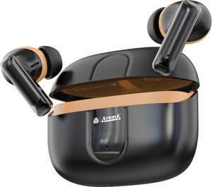 Aroma TWS28 Upto 60Hr Playtime*, ENC, BT V5.3, Dual Paring, Fast Charging, Heavy Bass Bluetooth