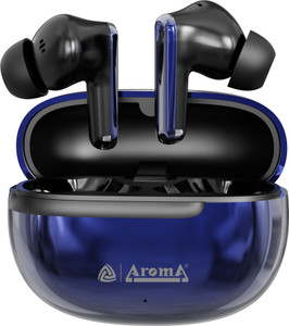 Aroma TWS3 V5.4 Upto 60Hr Playtime*, ENC, Dual Paring, Fast Charging, Heavy Bass Bluetooth