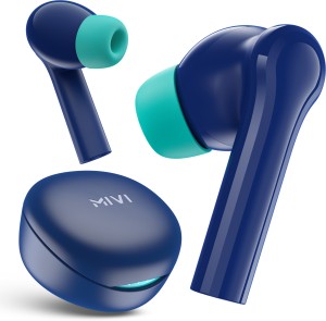 Mivi DuoPods D4 TWS,Rich Bass,50H Playtime,AI ENC,Low Latency,13mm,5.3 BT Bluetooth Headset