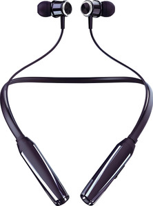 CARRON CH-45 - 48 Hour Playtime Bluetooth Headphone Neckband Earphone (Black1) Bluetooth
