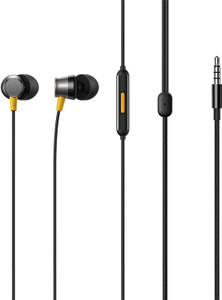 Gambrix Realme_Buds 3 3.5mm Earphone With Clear Audio Wired Black Durable Build Wired