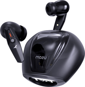 मोज़ू Flexibuds X Pro With ENC Gaming,40ms Super Low Latency,60 Hours Playback,EQ Mode ब्लूटूथ हेडसेट गेमिंग हेडफोन