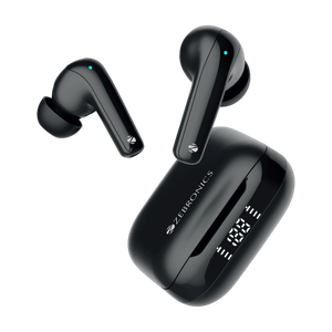 ZEBRONICS Zeb-Pods K2, Upto 40H Backup, Dual EQ Mode,Quad Mic ENC, 40ms Low Latency Gaming Bluetooth without Mic