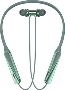 RED WIRED Bluetooth Headphone - 100Hours Playtime Wireless Neckband headphones Earphone-4 Bluetooth Gaming