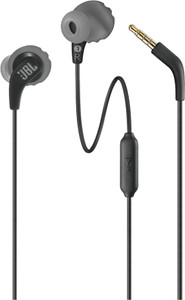 JBL Endurance Run 2 with Fliphook & TwistLock Technology, Pure Bass, IPX5 Sweatproof Wired