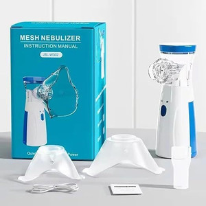 ORANCLE CARE Portable Nebulizer for Adults,Kids for Breathing Problem White-Blue Nebulizer