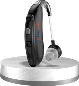 Fastwell F40 Rechargeable BTE Hearing Aid Machine | 4 Sound Modes Type-C Charging | Digital Volume Control |With Warranty | Behind The Ear Hearing Aid