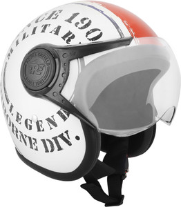 ROYAL ENFIELD Airborne Div Open Face with Visor Motorbike Helmet