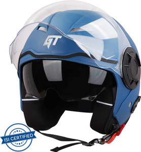 Steelbird GT ISI Certified Open Face for Men & Women with Inner Sun Shield Motorbike Helmet