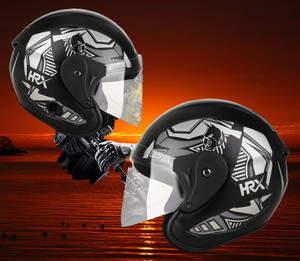 urban carrier ABS Material Half Face PC Visor, UV Scratch Resistance Motorbike Helmet