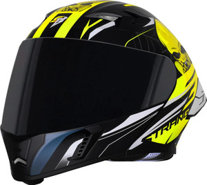 Steelbird SBA-20 Strange ISI Certified Flip-Up Graphic Helmet for Men and Women Motorbike Helmet