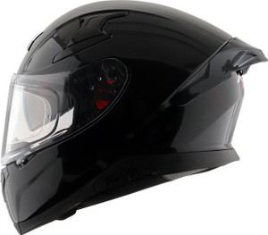 Axor Apex Solid Motorbike Helmet Black - Image 6