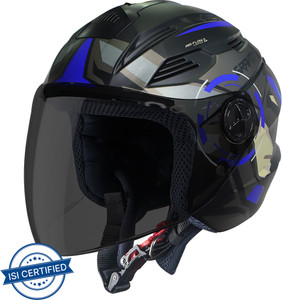 Steelbird SBA-6 7Wings Gravity Open Face Helmet, ISI Certified Helmet Motorbike Helmet