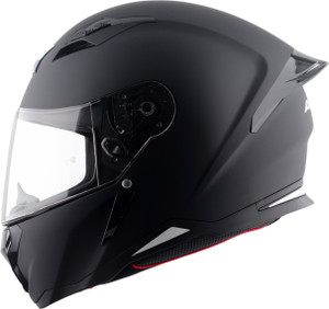 Axor Hunter Solid Motorbike Helmet Black - Image 6