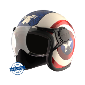 VEGA Jet Marvel Captain America Motorbike Helmet