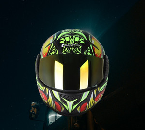 urban carrier ABS Material Full Face Rainbow Visor, UV Scratch Resistance Motorbike Helmet