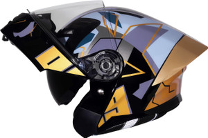 Steelbird Air Sba-20 ISS 09 Flip Up Glossy Finish Medium Size