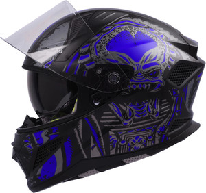 Steelbird SBH-25 Predator ISI Certified Full Face Graphic Helmet for Men and Women Motorbike Helmet