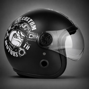 HILLIYARD Open Face Helmet for Men & Women | ISI Certified | Matte Finish Motorbike Helmet