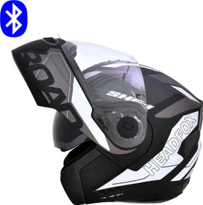 HEADFOX N2 Air 7 Smart Bluetooth Music | Calls | GPS | Waterproof | Voice Asst. Road DV Motorbike Helmet