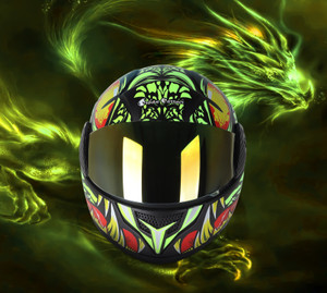 urban carrier ABS Material Full Face Rainbow Visor Helmet, UV Scratch Resistance Motorbike Helmet