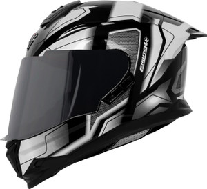Steelbird SBH-57 Fighter F3 ISI and DOT Certified Full Face Helmet for Men and Women Motorbike Helmet