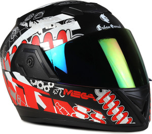 urban carrier ABS Material Full Face Rainbow Visor, UV Scratch Resistance Motorbike Helmet