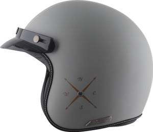 Axor Retro Jet Euro Globe Motorbike Helmet