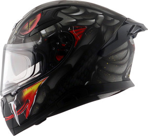 Axor Apex Venomous Motorbike Helmet Black - Image 6