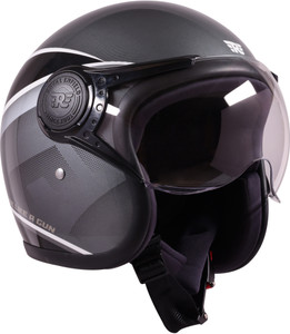 ROYAL ENFIELD Jet Sonic Graphics Open Face with Visor ISI & DOT Certified Helmet Motorbike Helmet