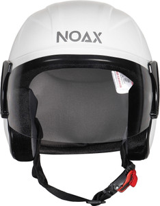 NOAX Nano Indicator White Glossy Motorbike Helmet