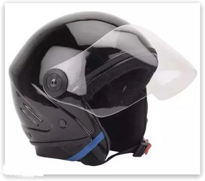 Lxt _Black Track Half Face Helmet With ISI Certified SAVE YOUR LIFE Motorbike Helmet