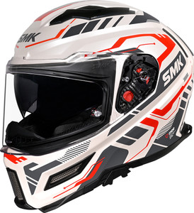 SMK AGNAR TEKTRON Dual Visor Motorbike Helmet - Image 6