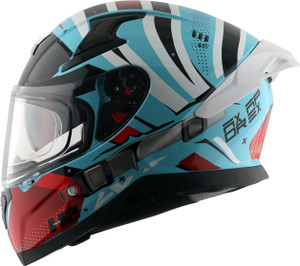 Axor Apex Hex-2 Motorbike Helmet Blue - Image 6