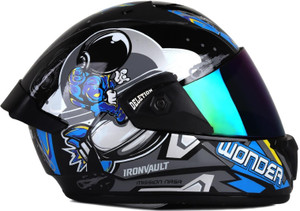 IRONVAULT Wonder Rainbow Visor Motorbike Helmet - Image 5