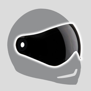 Steelbird Visor for SB-50 Tinted/Black Visor compatible for all SB-50 models Motorbike Helmet