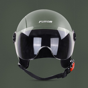 Steelbird SBH-16 Furor ISI Certified Open Face Helmet For Woman and Men Motorbike Helmet