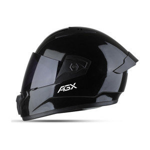 FOROLY Wonder Black ISI Certified with Anti UV Polycarbonate Visor ABS Material, Unisex Motorbike Helmet