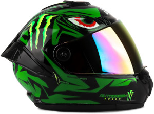 Agx Monster Speed ABS Material with Rainbow Visor Motorbike Helmet