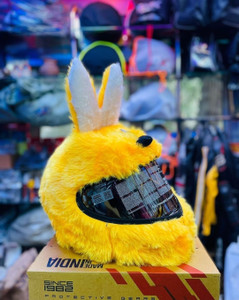 Anjana ONLY YELLOW HELMET COVER INDIAN TO MAKE HELMET CLASSY & STYLISH Motorsports Helmet