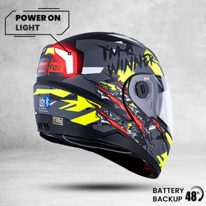 HEADFOX N2 Smart Bluetooth Calls | Music | GPS | Waterproof | Voice Command Winner DV Motorbike Helmet