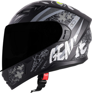 Steelbird SBA-21 Genie ISI Certified Full Face Graphic Helmet for Men & Women Motorbike Helmet