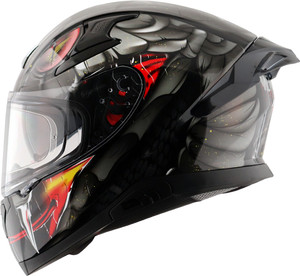 Axor Apex Venomous Motorbike Helmet Black - Image 6